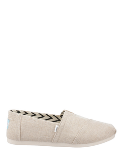 TOMS Alpargata Canvas Espadrilles, Natural Undyed