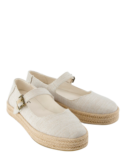 TOMS Carolina Mary Jane Flatform Espadrilles - view 2, Natural