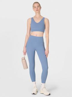 Sweaty Betty Ultimate Studio Voop Yoga Bra - view 2, Luxe Blue