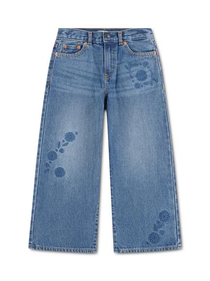 Levi's Kids' Cinch Waist Baggy Jeans, Blue, Tide Me Over