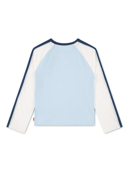 Levi's Kid's Long Sleeve Floral Baseball Top, Angel Falls - view 2, Angel Falls