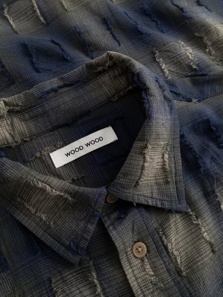 WOOD WOOD Carter Check Cotton Shirt, Salute Check - view 2, Salute Check