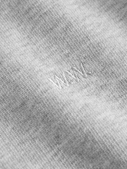WOOD WOOD Hester Crew Neck Cotton Sweatshirt, Light Melange Grey - view 2, Light Melange Grey