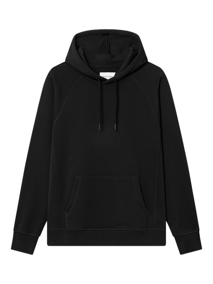 WOOD WOOD Fred Cotton Hoodie, Black, Black