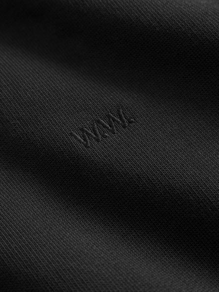 WOOD WOOD Fred Cotton Hoodie, Black - view 2, Black