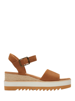 TOMS Diana Platform Wedge Sandals, Tan