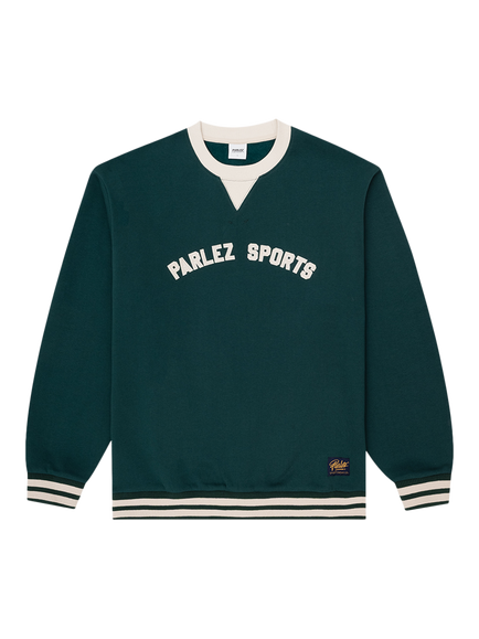 Parlez Ringer Sweatshirt, Deep Green, Deep Green