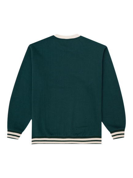 Parlez Ringer Sweatshirt, Deep Green - view 2, Deep Green