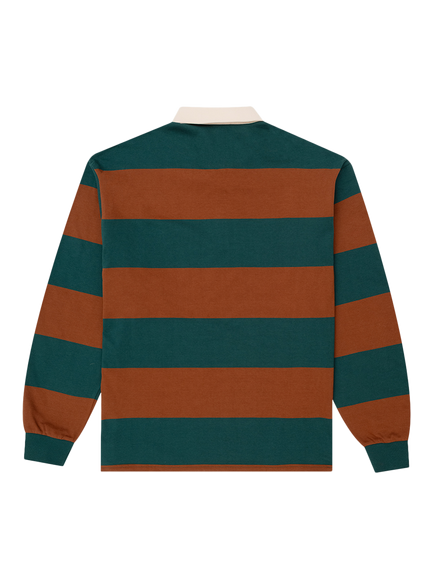 Parlez Ruck Rugby Shirt, Deep Green - view 2, Deep Green