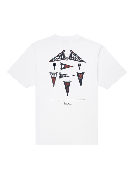 Parlez Pennant T-Shirt, White - view 2, White