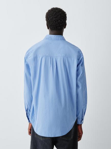 Carhartt WIP Keene Stripe Cotton Poplin Shirt, Stripe/Curacao - view 2, Stripe/Curacao