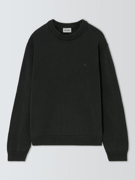 Carhartt WIP Kori Cotton Jumper, Black, Black
