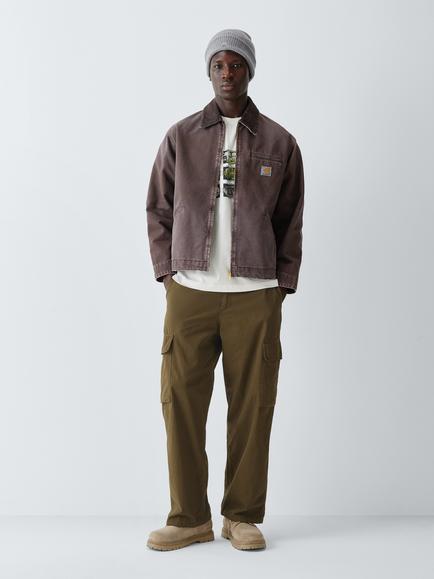 Carhartt WIP Kade Cotton Cargo Trousers, Dark Beech, Dark Beech