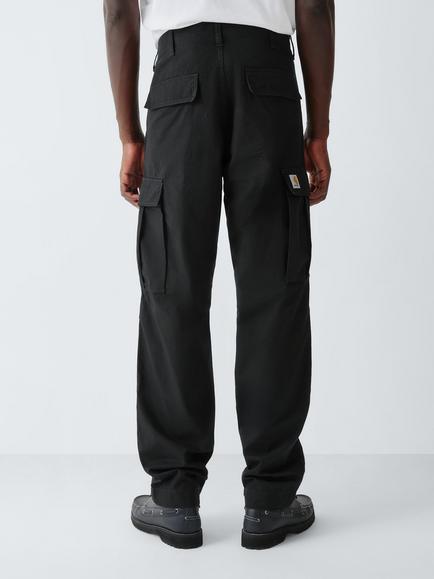 Carhartt WIP Regular Fit Cargo Trousers, Black - view 2, Black