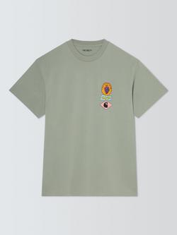Carhartt WIP Stacked Grapes Crew Neck Cotton T-Shirt, Shady Green, Shady Green
