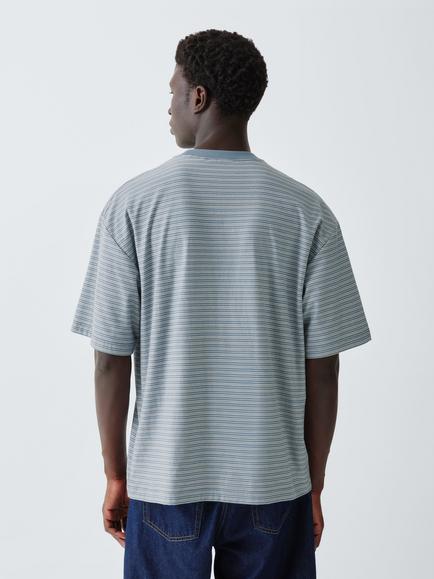 Carhartt WIP Dupree Striped Cotton T-Shirt, Stripe/Blue - view 2, Stripe/Blue