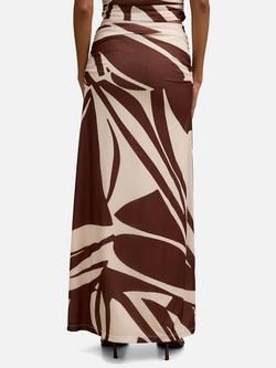 Forever New Petite Mimi Maxi Skirt, Brown/Multi - view 2, Brown/Multi