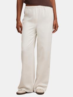 Forever New Sabrina Tailored Straight Cut Mid Rise Trousers, Porcelain White, Porcelain White