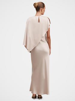 Forever New Zinnia A-Line Cape Maxi Dress, Champagne - view 2, Champagne