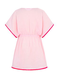 Angels by Accessorize Kids' Fruit Embroidered Kaftan, Pink - view 2, Pink