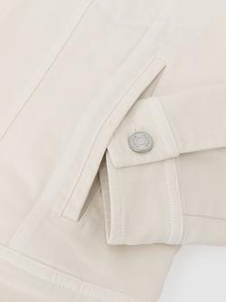 Reiss Regent Denim Trucker Jacket, White - view 2, White