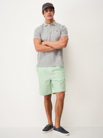 Crew Clothing Bermuda Stretch Chino Shorts, Aqua Blue