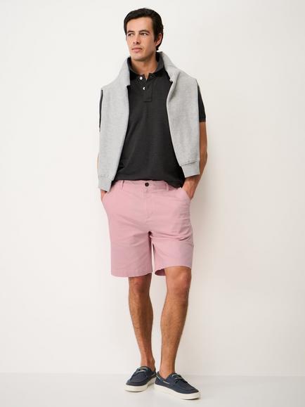 Crew Clothing Bermuda Stretch Chino Shorts, Pastel Pink