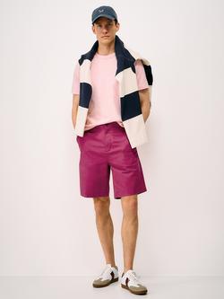 Crew Clothing Cotton Rich Bermuda Chino Shorts, Red Wine, Red Wine
