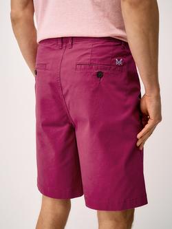 Crew Clothing Cotton Rich Bermuda Chino Shorts, Red Wine - view 2, Red Wine