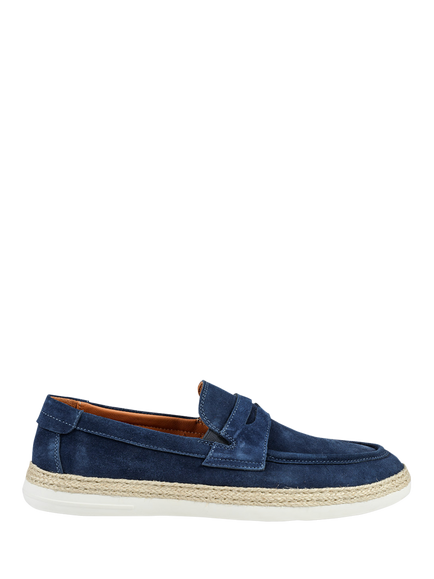 Jones Bootmaker Redhill Suede Loafers, Navy
