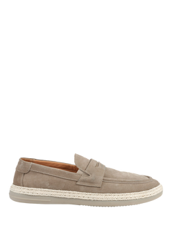 Jones Bootmaker Redhill Suede Loafers, Taupe