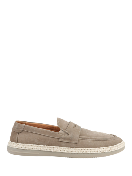 Jones Bootmaker Redhill Suede Loafers, Taupe