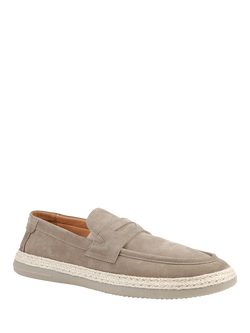 Jones Bootmaker Redhill Suede Loafers - view 2, Taupe