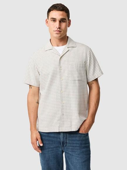 Rodd & Gunn East Gore Regular Fit Windowpane Check Shirt, Natural, Natural