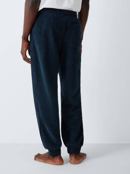 John Lewis Fleece Lounge Trousers, Navy, Blue Navy