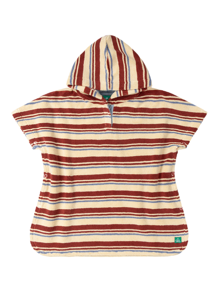 Little Green Radicals Baby Organic Cotton Stripe Towel Poncho, Multi, Multi