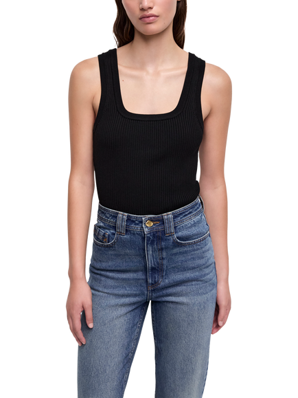 Aje Morgan High Rise Slim Straight Jeans, Stormy Wash - view 2, Stormy Wash