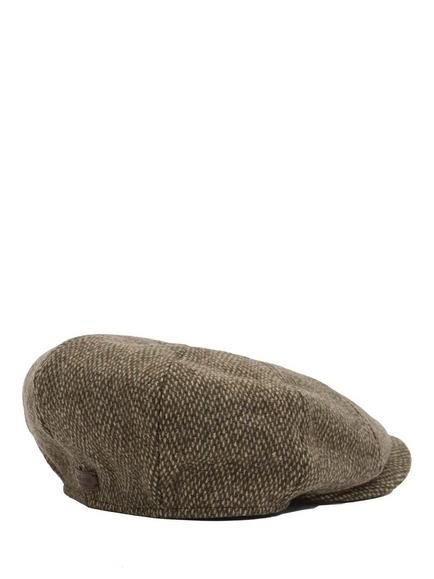 Barbour Winston Baker Boy Cap, Olive Green - view 2, Olive Green