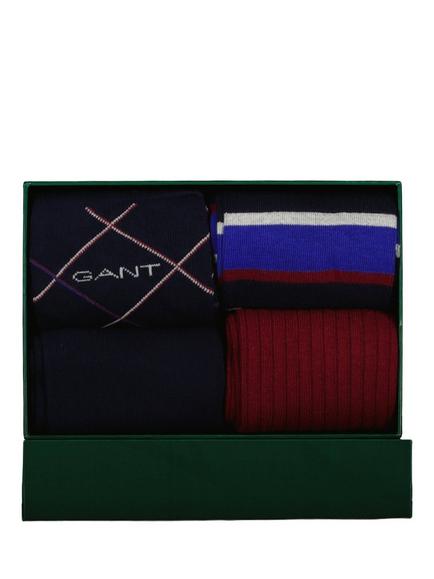 GANT Cotton Blend Socks, Pack of 4, Evening Blue, Evening Blue