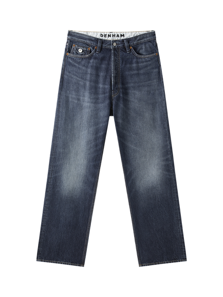 DENHAM Eastwider Bernie Slim Fit Mid Rise Jeans, Dark Blue, Dark Blue