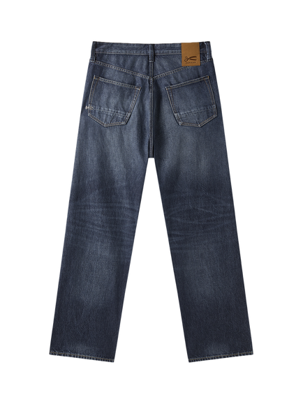 DENHAM Eastwider Bernie Slim Fit Mid Rise Jeans, Dark Blue - view 2, Dark Blue