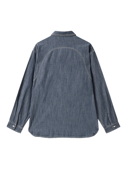 DENHAM Calm Denim Shirt, Light Blue - view 2, Light Blue