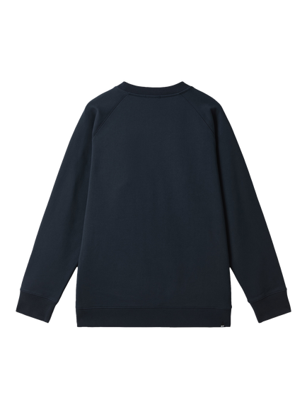 DENHAM Yan Crew Neck Cotton Sweatshirt, Navy - view 2, Navy