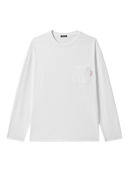 DENHAM Waby Crew Neck Cotton T-Shirt, Off White, Off White