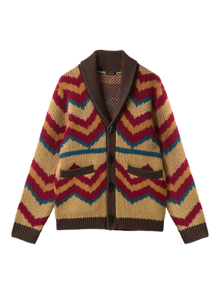 DENHAM Nikko Wool Linen Blend Cardigan, Multicolor, Multicolor