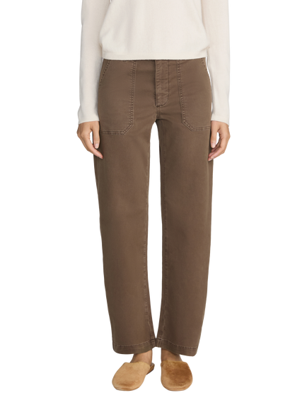 FRAME The Ranger Mid Rise Straight Leg Jeans, Green, Green