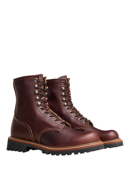Red Wing Logger Lace Up Leather Ankle Boots, Briar Oil Slick, Briar Oil Slick