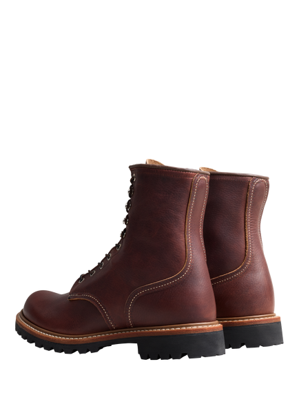 Red Wing Logger Lace Up Leather Ankle Boots, Briar Oil Slick - view 2, Briar Oil Slick