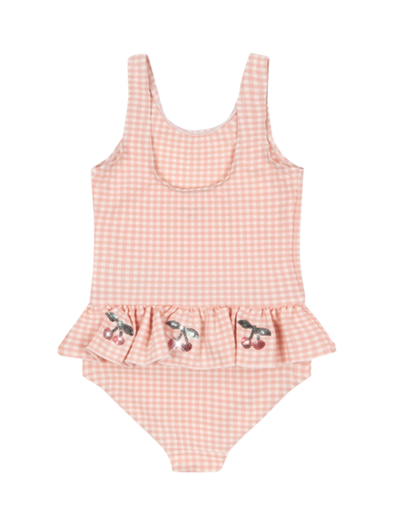 Konges Sløjd Kids' Etta Swimsuit, Mellow Rose - view 2, Mellow Rose