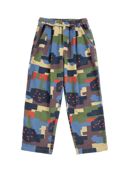 Bobo Choses Kids' Paint Forest Trousers, Multi - view 2, Multi Multi